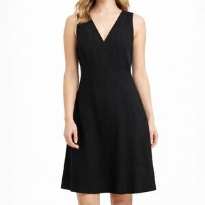 A New Day Black Sleeveless V-Neck A-Line Mini Dress NWT Size 6